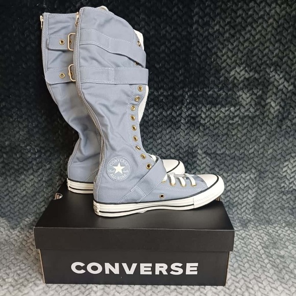 Converse Chuck Taylor XXHi Women Buckle Hi Top Shoes Blue White A11892C Size 8.5 - Picture 1 of 10